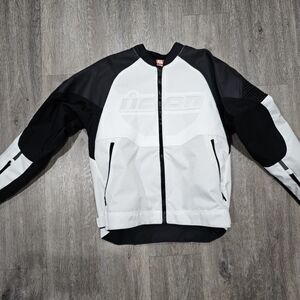 ICON Men's Black and White Performance Jacket